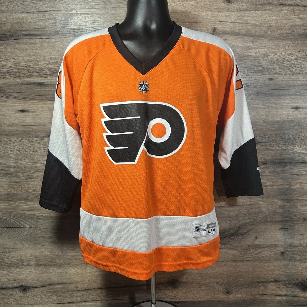 Reebok NHL Giroux #28 Philadelphia Flyers Jersey Youth L/XL‎ Orange